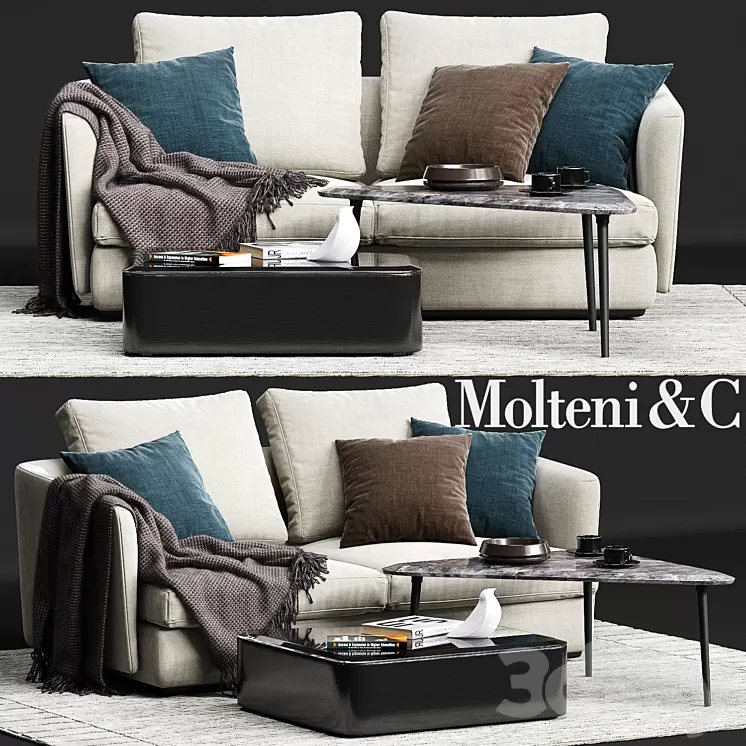 Molteni & C SLOANE Sofa 05 3D Model
