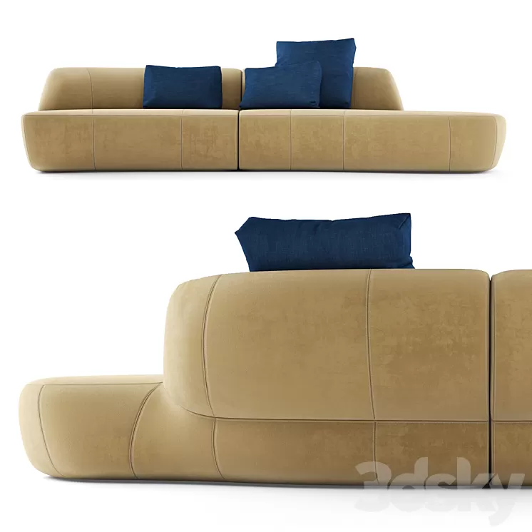 Molteni & C Surf Sofa 3D Model