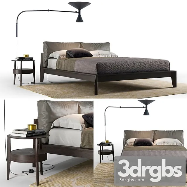 Molteni & c wish bed 2 3D Model Download Molteni & c wish bed 2 3D Model Download