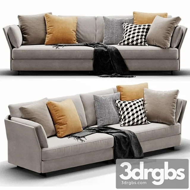 Molteni Holiday Sofa 3D Model Download Molteni Holiday Sofa 3D Model Download