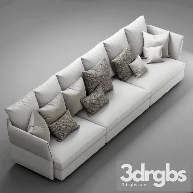 Molteni Holiday Sofa 3D Model Download Molteni Holiday Sofa 3D Model Download