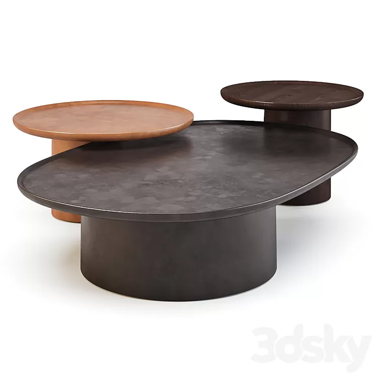 Molteni: Louisa – Coffee Tables 3D Model Molteni: Louisa – Coffee Tables 3D Model