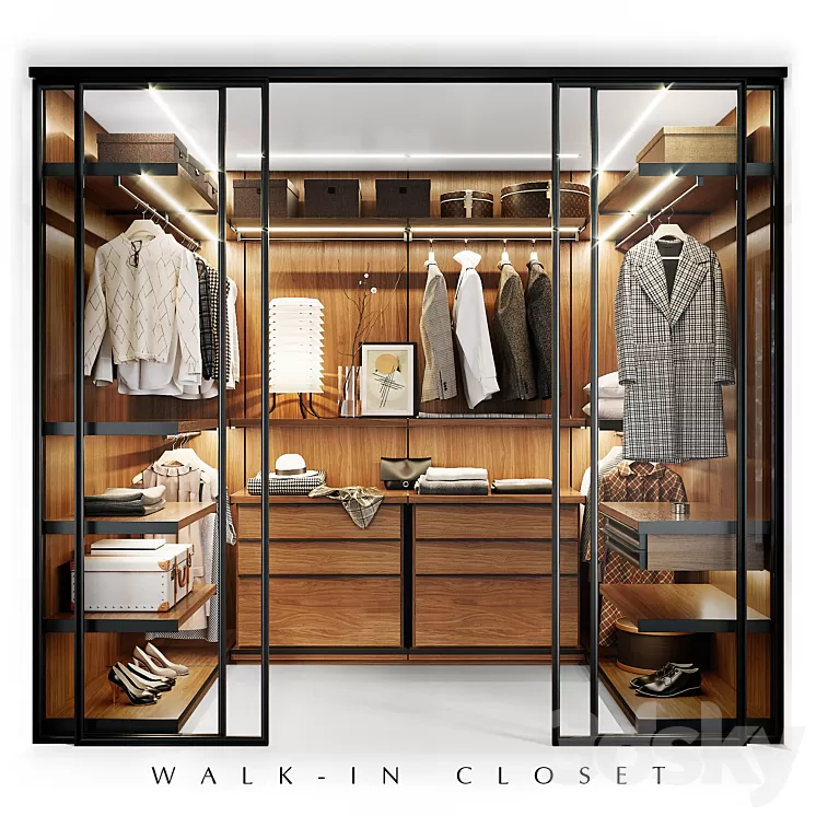 Molteni WALK-IN CLOSET 3D Model Molteni WALK-IN CLOSET 3D Model