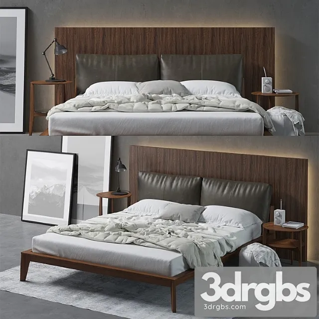 Molteni wish bed composition 2 3D Model Download