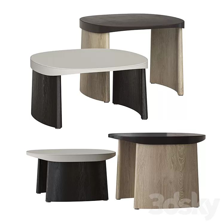 Molteni&C Cleo Coffee tables 3D Model Free Download