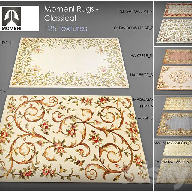 Momeni rugs – classical 3DModel Momeni rugs – classical 3DModel