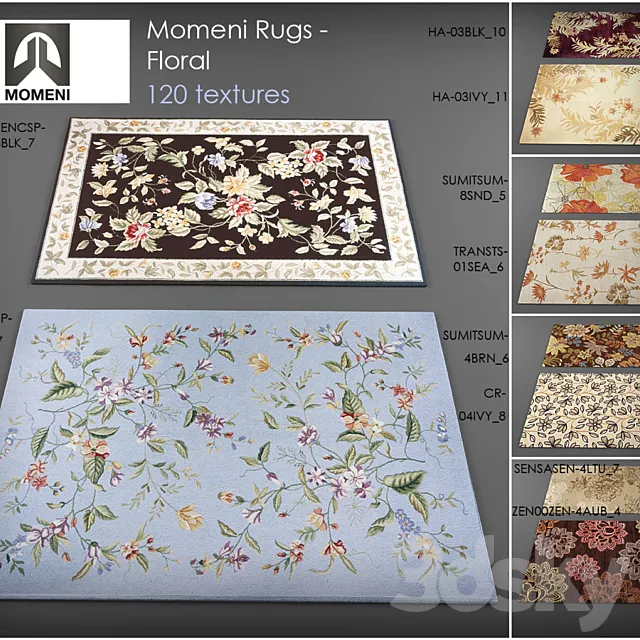 Momeni rugs – floral 3DModel Momeni rugs – floral 3DModel