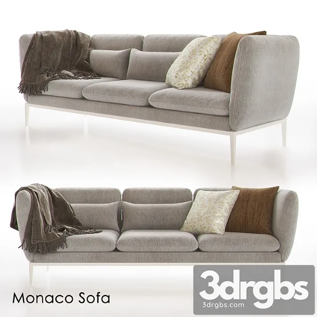 Monaco Sofa 3D Model Download Monaco Sofa 3D Model Download