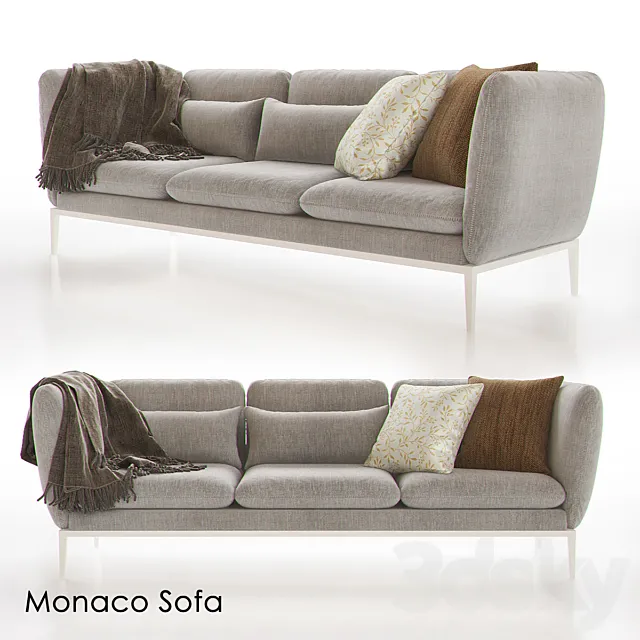 Monaco Sofa 3D Model Monaco Sofa 3D Model