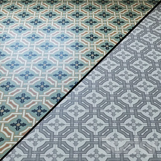 Monaco tile Oxford 3D Model