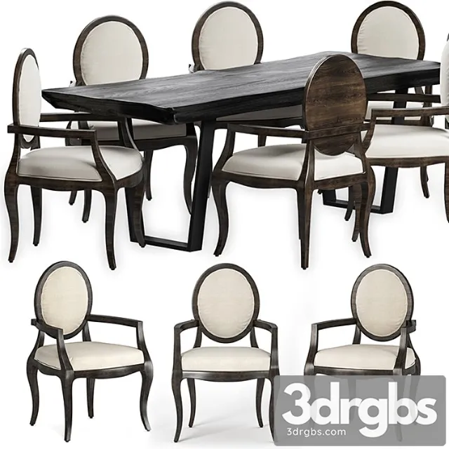 Monalisa-armchair m2o 2 3D Model Download