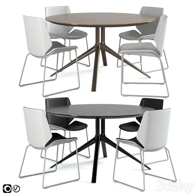 Mondrian poliform set01 3D Model Mondrian poliform set01 3D Model