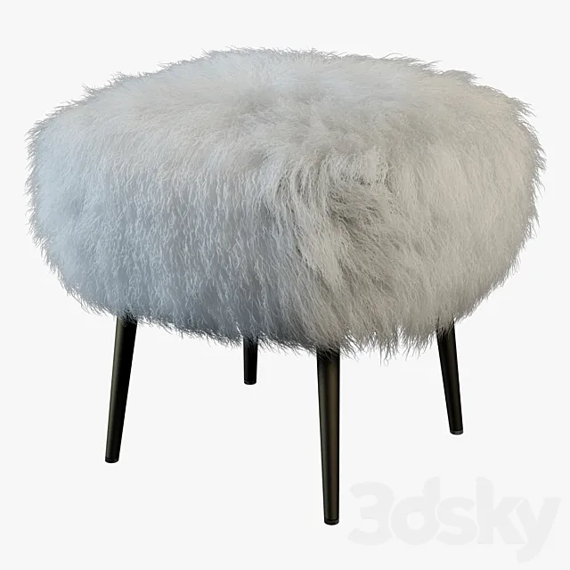 Mongolian Lamb Stool 3D Model