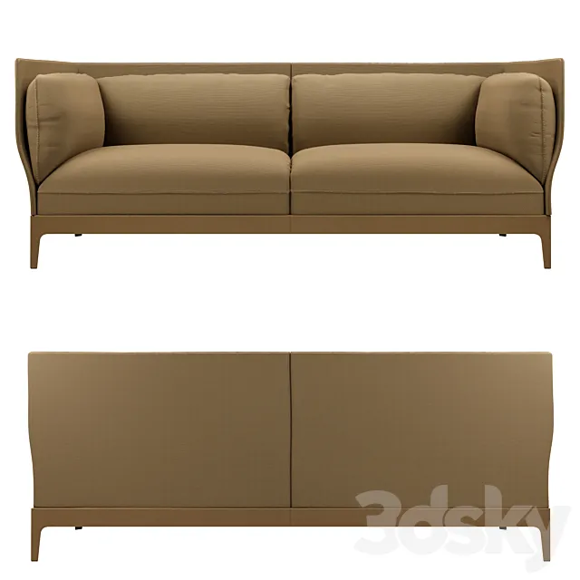 Monica Forster Poltrona Frau Alone Sofa Cloth 3D Model Monica Forster Poltrona Frau Alone Sofa Cloth 3D Model
