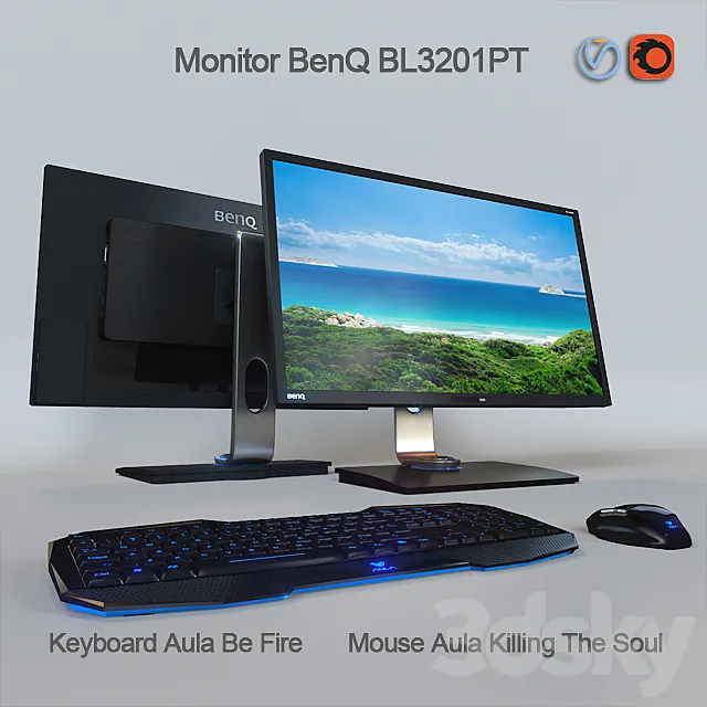 Monitor BenQ BL3201PT Designer Monitor 3D Model