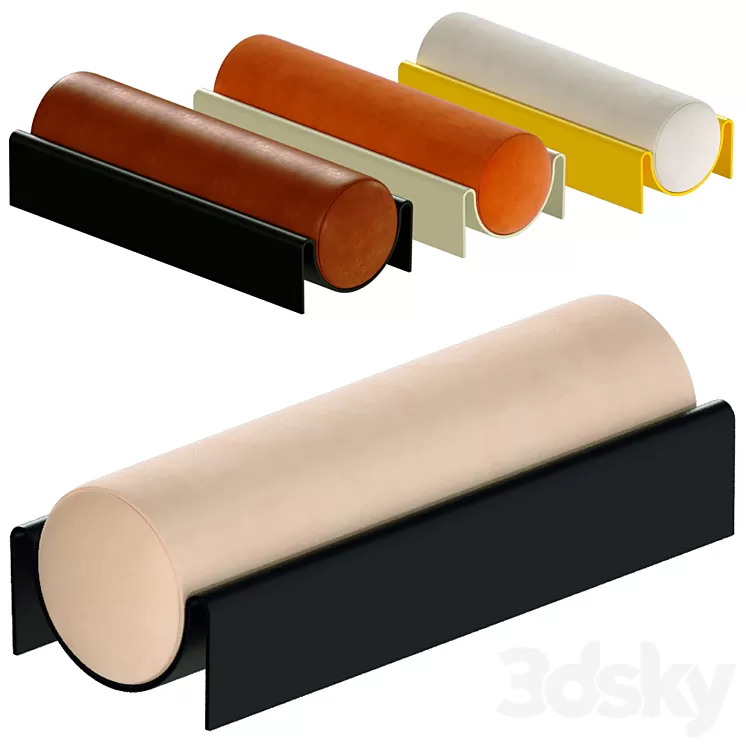 Monitor Fiberglass Upholstered Bench 3D Model Monitor Fiberglass Upholstered Bench 3D Model