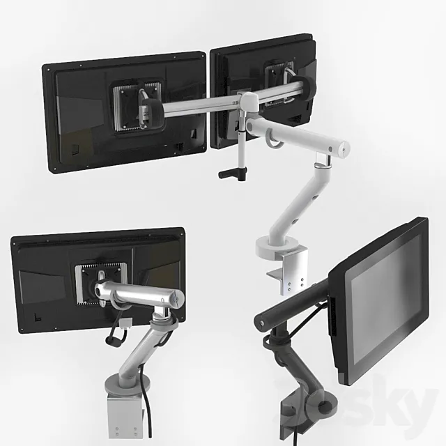 Monitor on the bracket. Reddot 3DModel