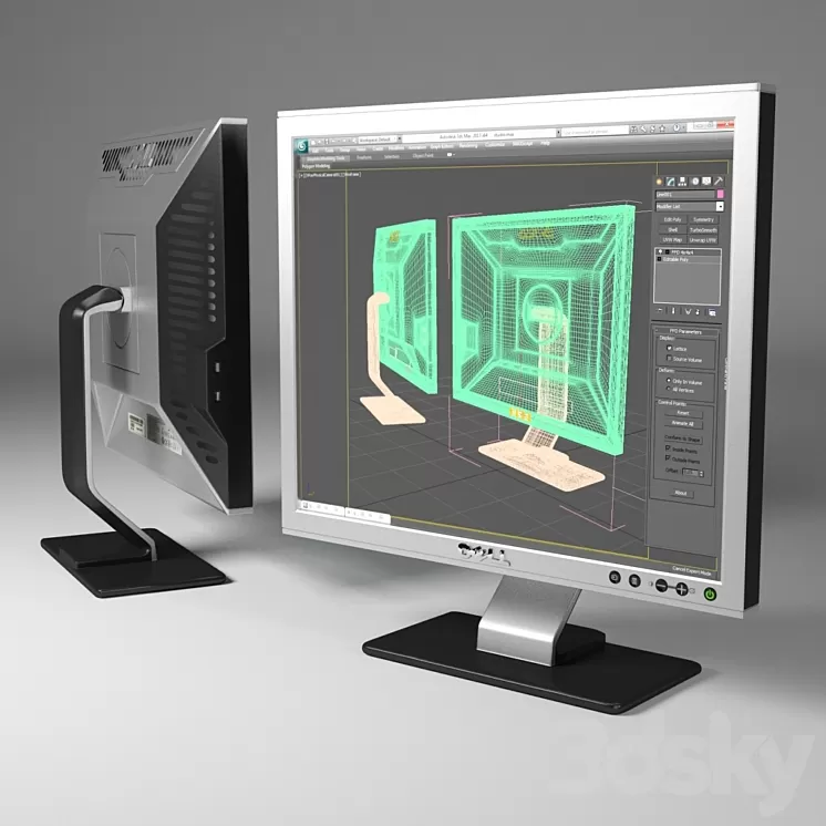 monitor_Dell_1908FPb 3D Model