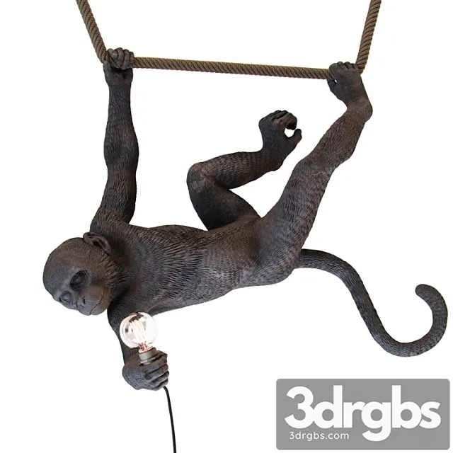 Monkey lamp swing 3D Model Download