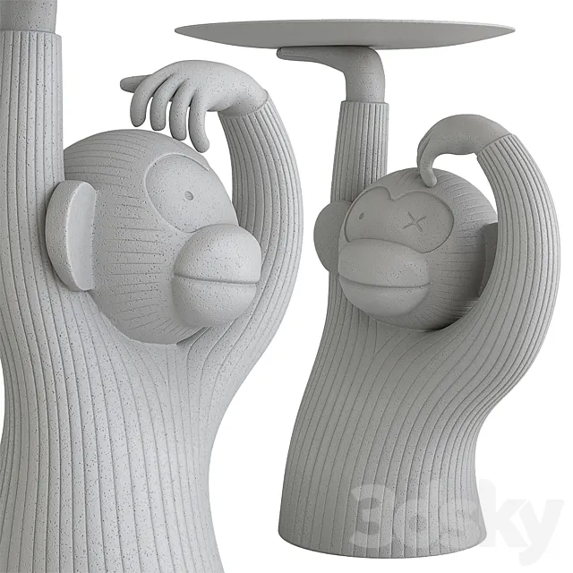 Monkey table 3D Model