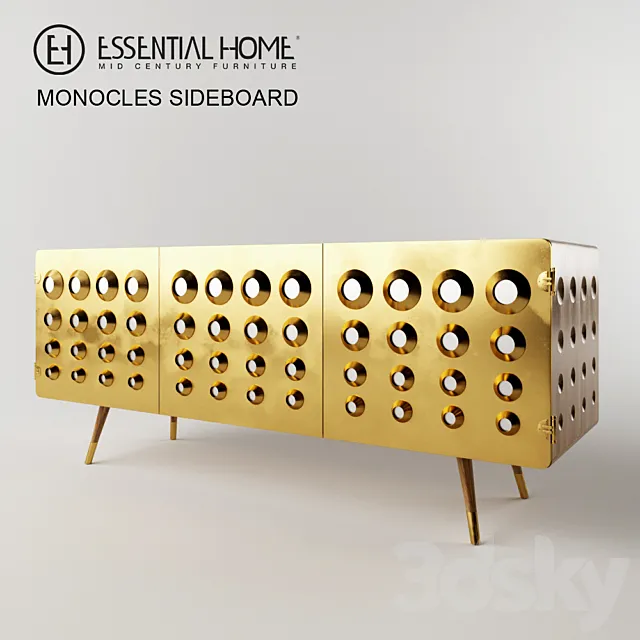 Monocles Sideboard 3D Model Monocles Sideboard 3D Model