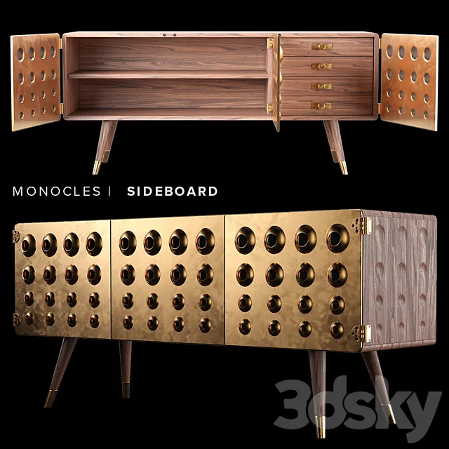 Monocles sideboard 3DModel Monocles sideboard 3DModel
