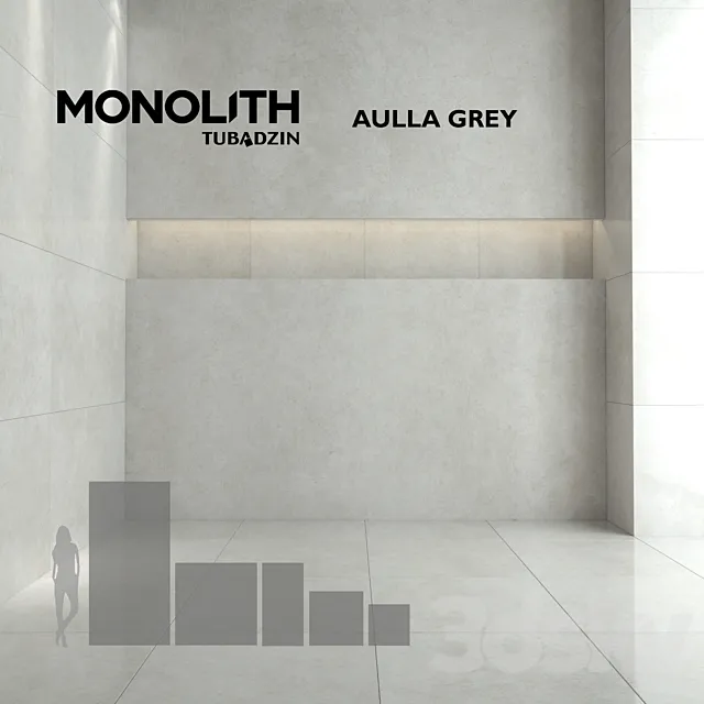 Monolith Aulla Gray 3D Model Monolith Aulla Gray 3D Model