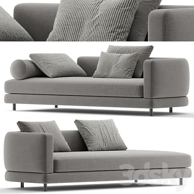 Mononova Plain sofa 2 3D Model