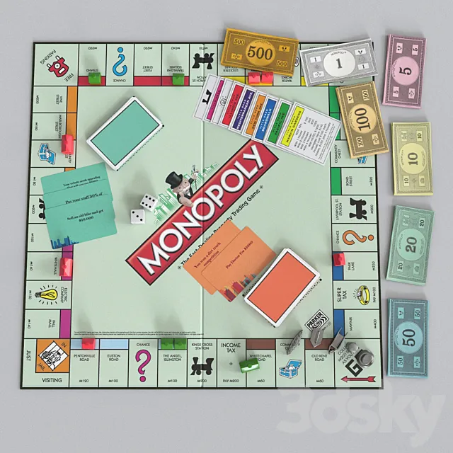 Monopoly 3D Model Monopoly 3D Model