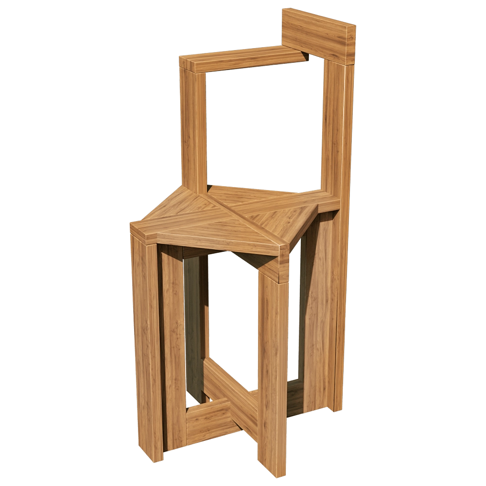 Monotropa – Chair Berber 3D Model