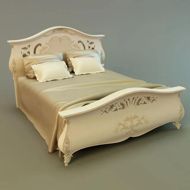 Monreale Bed 3D Model Monreale Bed 3D Model