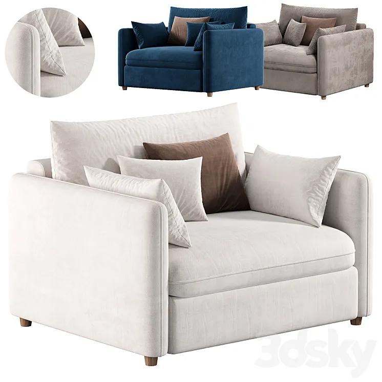 Mons Wagon Armchiar by skdesign 3D Model Free Download