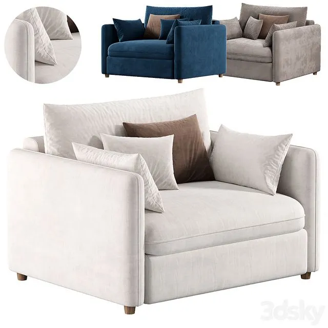 Mons Wagon Armchiar by skdesign 3D Model Mons Wagon Armchiar by skdesign 3D Model