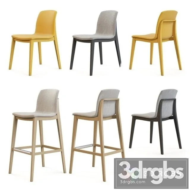Montbel Chair Bar Stool 3D Model Download Montbel Chair Bar Stool 3D Model Download