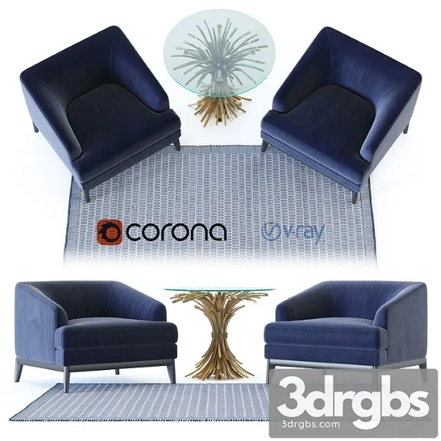 monterey armchair 3D Model Download monterey armchair 3D Model Download