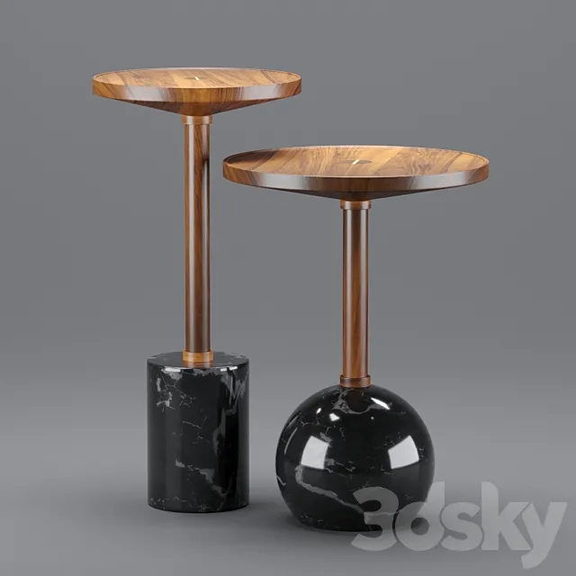 Monterrey Side Tables 3D Model