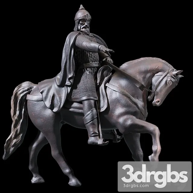 Monument to dolgoruky 3D Model Download