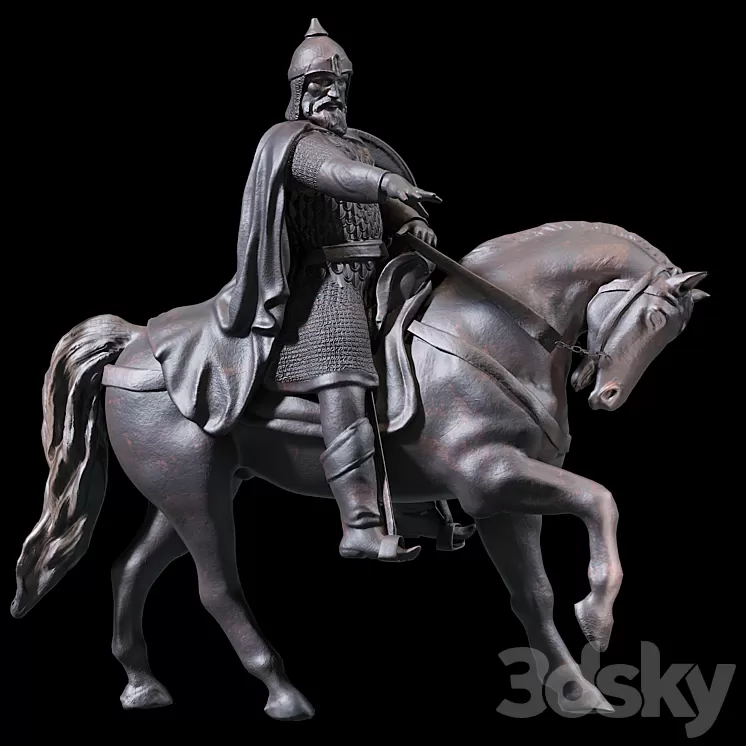 Monument to Dolgoruky 3D Model