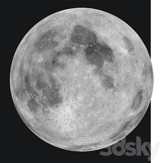 MOON 3D Model MOON 3D Model