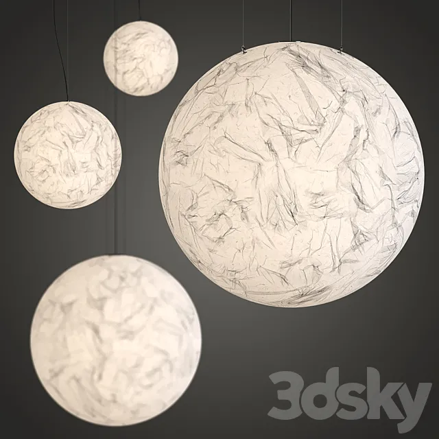 Moon Chandelier by Davide Groppi 3D Model Moon Chandelier by Davide Groppi 3D Model