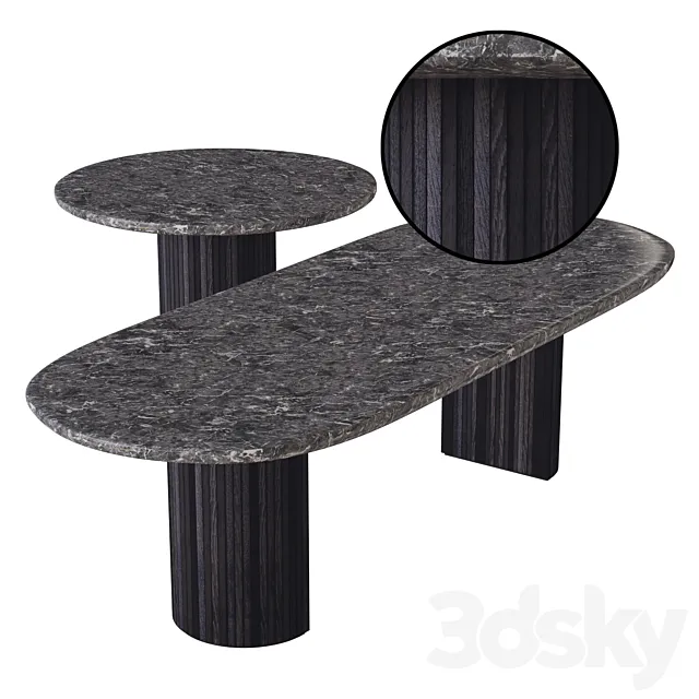moon dining table 3D Model moon dining table 3D Model