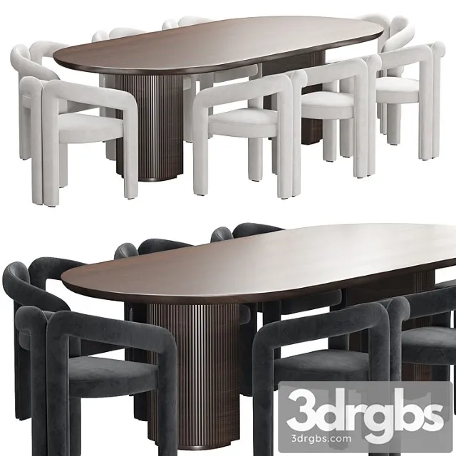 Moon Dining Table 3D Model Download