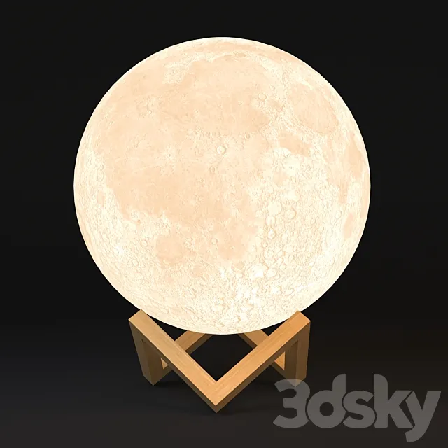 Moon lamp 3DModel Moon lamp 3DModel