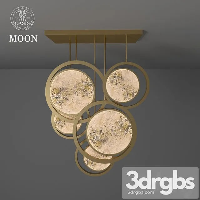 Moon pendant lamp 3D Model Download