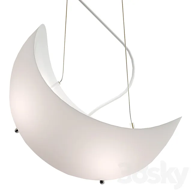MOON Pendant Light 3DModel MOON Pendant Light 3DModel