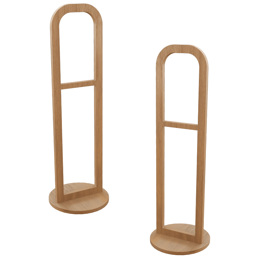 Moonk – Garment rack Miro Oak Veneer 3D Model