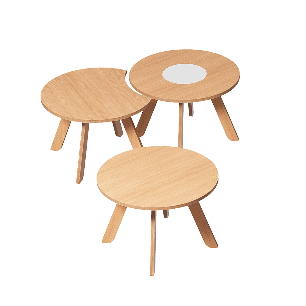 Moonk – Mobius tables sizes S and M 3D Model