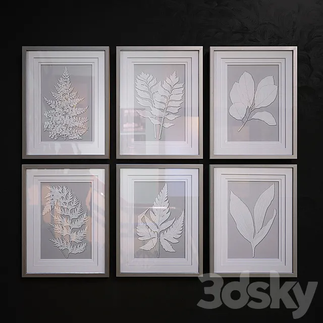 Moonlight Ferns pictures 3D Model Moonlight Ferns pictures 3D Model