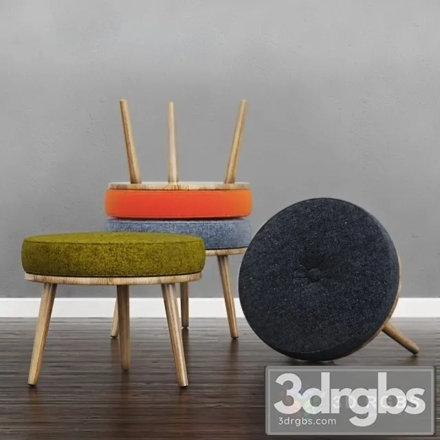 Moonshine Footstool Seater 3D Model Download Moonshine Footstool Seater 3D Model Download