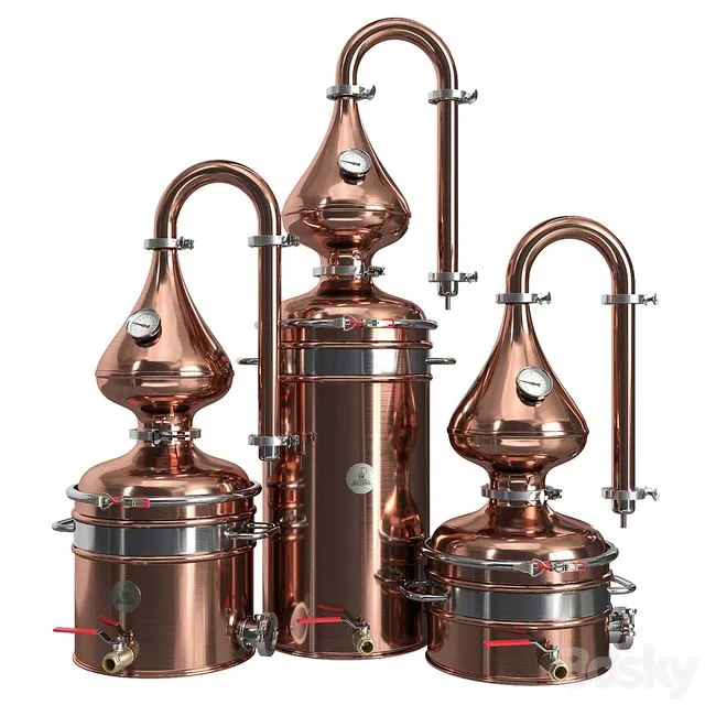 Moonshine still 3D Model Moonshine still 3D Model